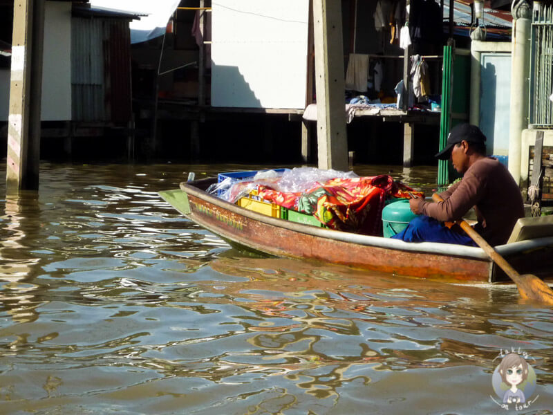 Schwimmende Märkte auf den Klongs, Bangkok