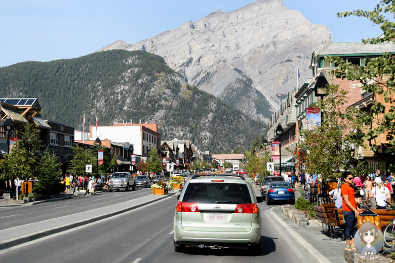Auf der Fahrt durch das malerische Banff, Kanada