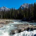 Der Kicking Horse River an der Natural Brdige im Yoho National Park, Kanada