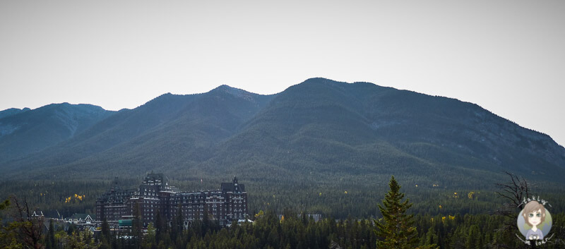 Viewpoint auf das Fairmont Banff Springs Hotel, Kanada