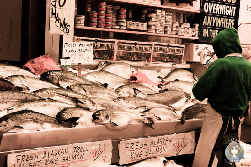 Fisch auf dem Public Market Sattle