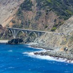 Die Big Creek Bridge am Highway 1