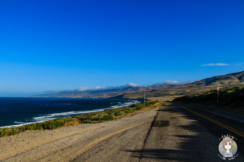 Die Jalama Beach Road am Morgen