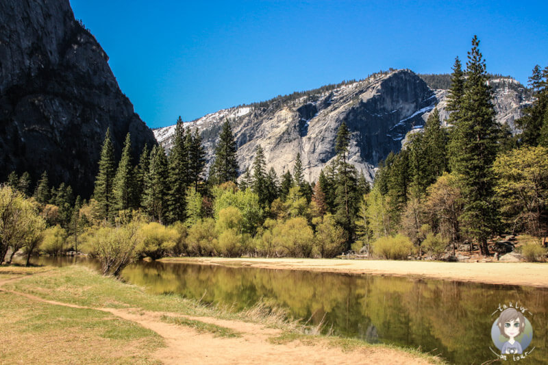 Wanderung am Mirror Lake Yosemite