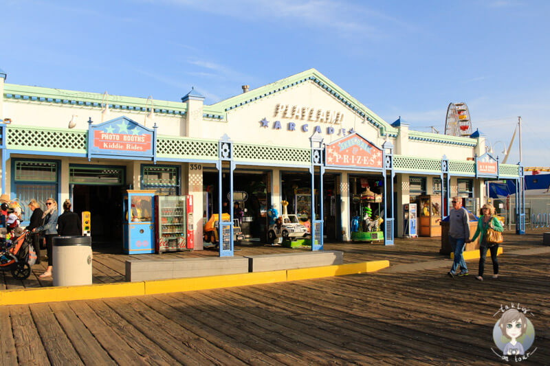 Spaziergang über den Santa Monica Pier