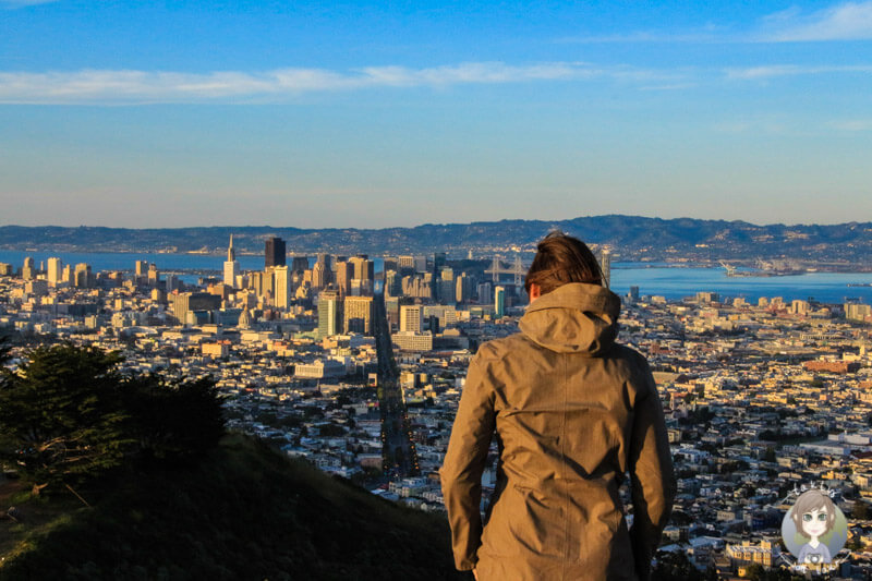 Blick auf San Francisco von den Twin Peaks