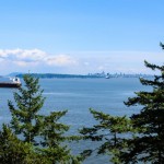 Blick auf die Bucht von Vancouver vom Lighthouse Park