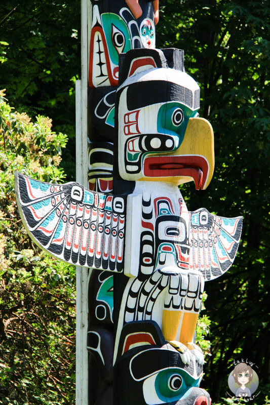 Totem Pfahl in Vancouver