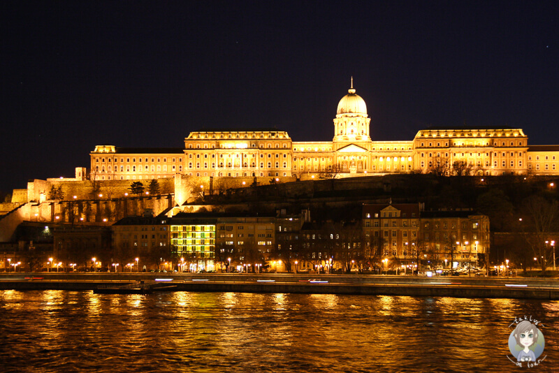 Die Burg von Budapest bei Nacht Ein Bericht von unserer Budapest Reise