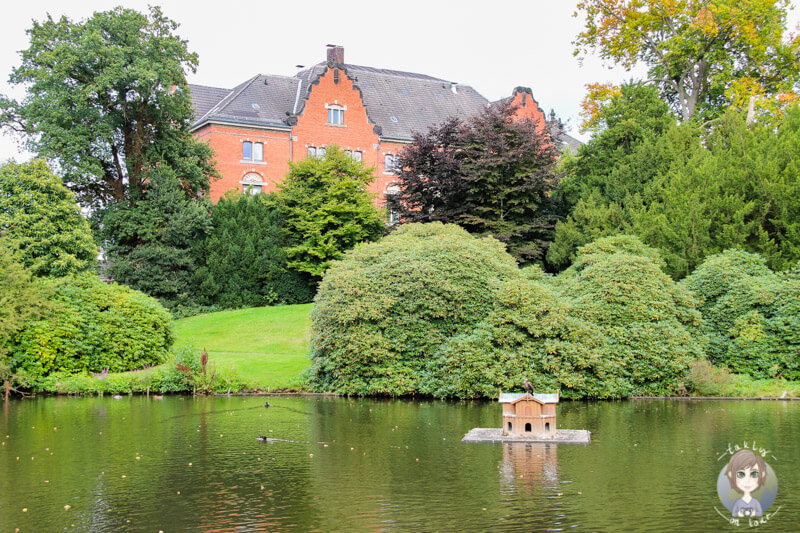 Der Schlossteich in einer schönen Parkanlage von Oldenburg