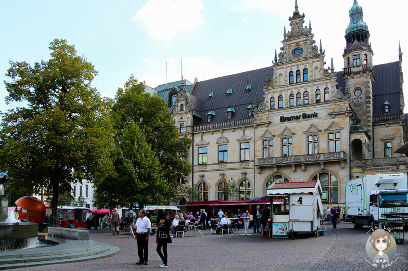 Ein Markt in Bremen