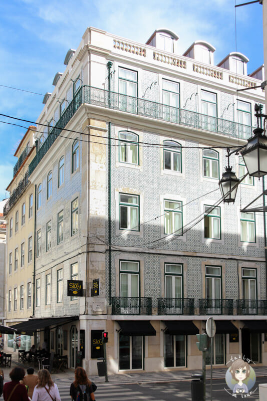Immer wieder sieht man schöne Häuser in Lissabon