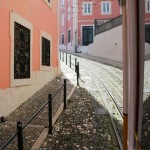 Fahrt mit dem Elevador da Glória hinauf zum Aussichtspunkt, Lissabon