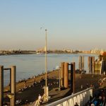 Spaziergang an der Schelde in Antwerpen