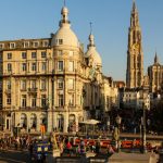 Blick auf die Liebfrauenkathedrale in Antwerpen