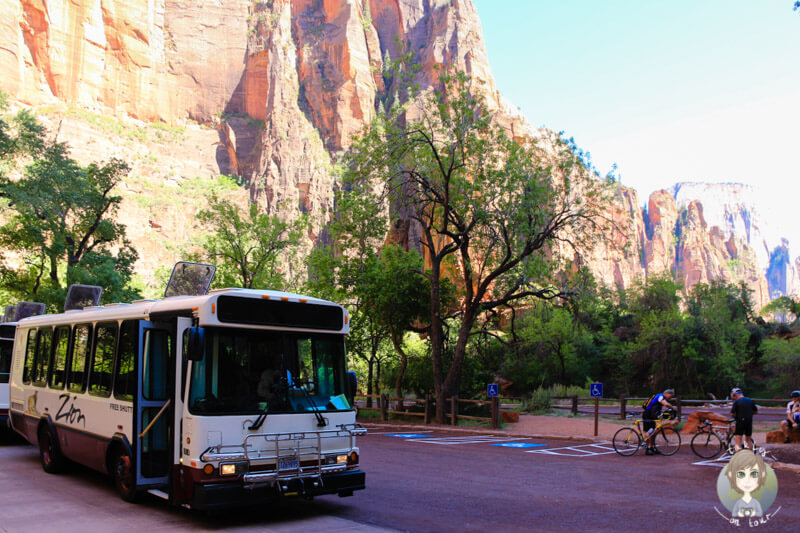 Shuttle Bus im Zion Nationalpark