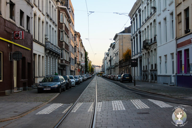Ausgestorbene Straßen in Antwerpen