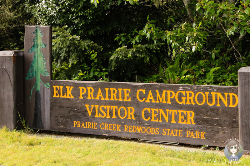 Eingangsschild Elk Prairie Campground