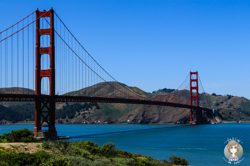 Die Golden Gate Bridge in San Francisco