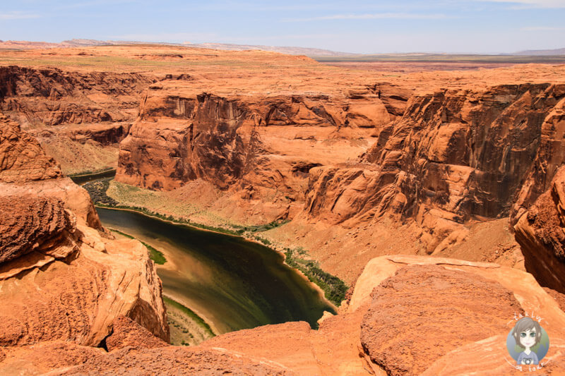 Steiler Abhang am Horseshoe Bend
