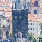 Blick auf die Karlsbruecke in Prag