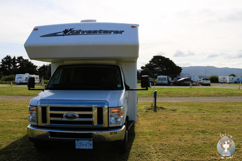 Stellplatz auf dem Shoreline RV Park in Crescent City