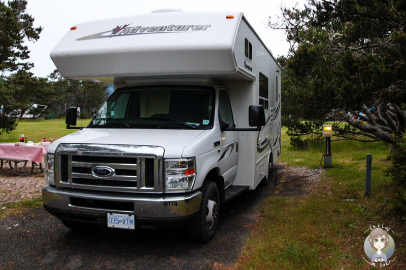 Camping in Newport auf dem South Beach Campground