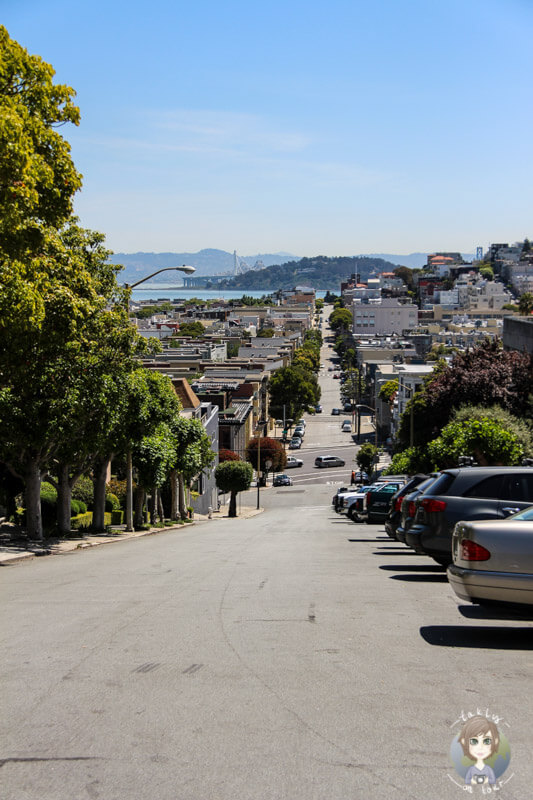 Steile Straße in San Francisco