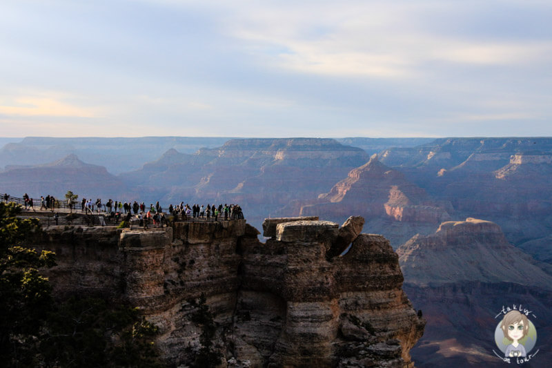 Sonnenuntergang am Mather Point am Grand Canyon