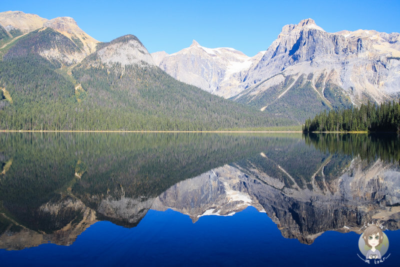 Ein Blick auf den Emerald Lake in Kanada hier war mein schoenster Reisemoment