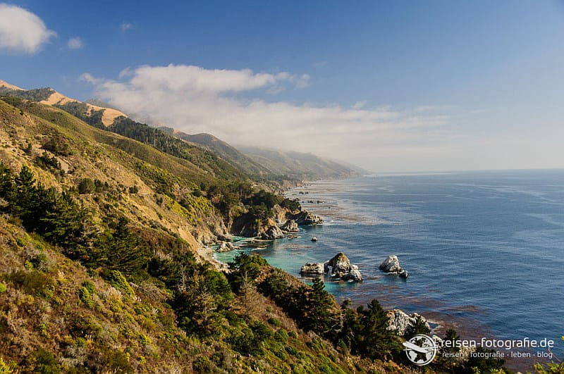 Blick über Westküste der USA Unterschied Westküste und Ostküste