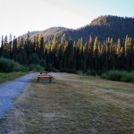 Picknickplätze am Lightning Lake, Kanada