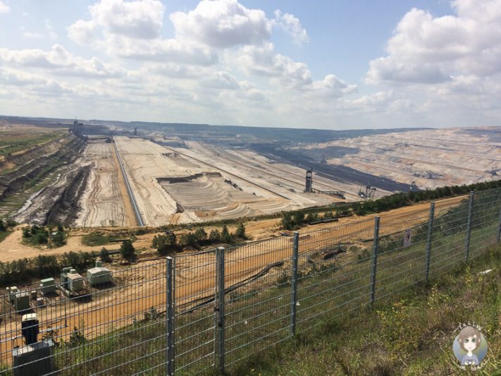 Erster Blick über den ehemaligen Tagebau Hambach