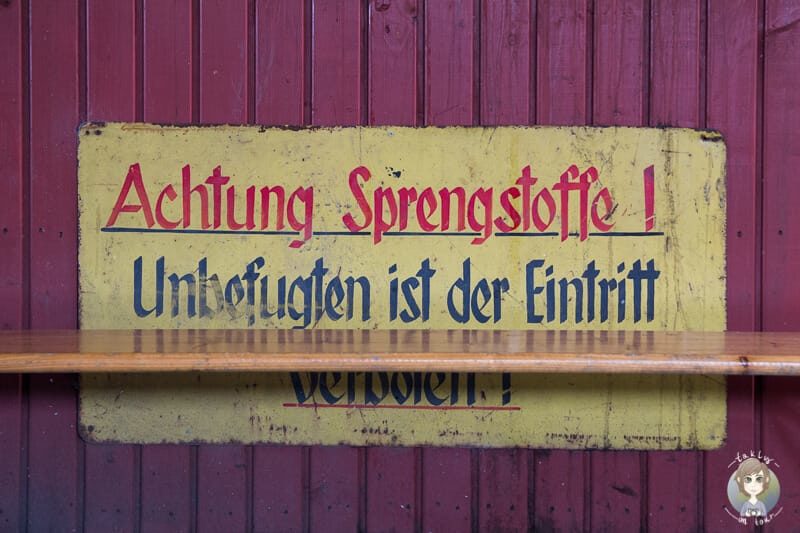 Achtung Sprengstoff in der Zeche Zollverein Essen