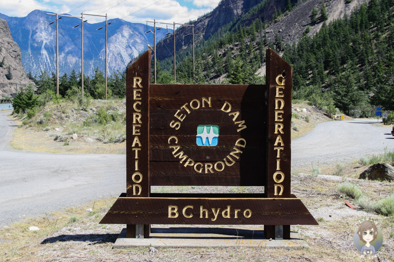 kostenlos campen in Kanada, BC Hydro Seton Dam