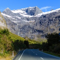 tolles Licht auf der Milford Road am späten Nachmittag