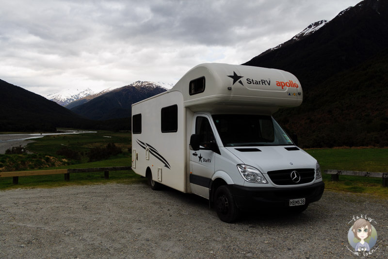 Campingplatz am Haast Pass, Neuseeland