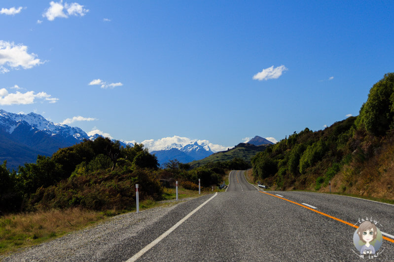 Unsere Fahrt Richtung Glenorchy mit toller Bergwelt
