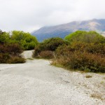 Einfahrt zum Campingplatz am Lake Wakatipu, Neuseeland