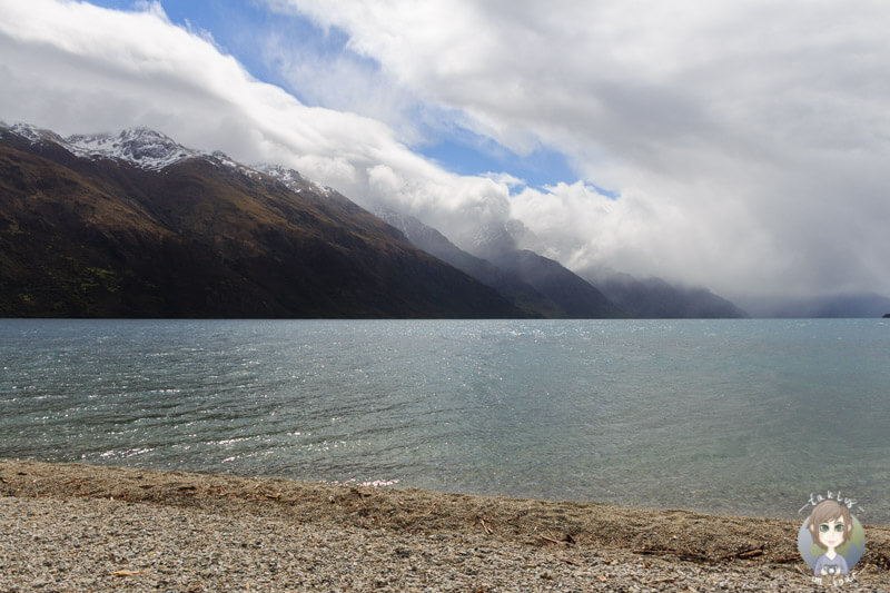 Blick über den Lake Wakatipu, Kingston