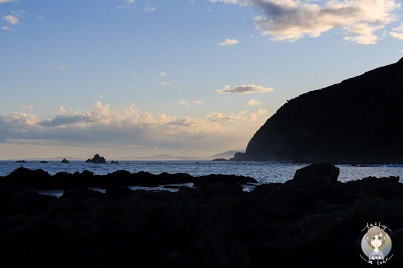 Sonnenuntergang am Paparoa Point, Neuseeland