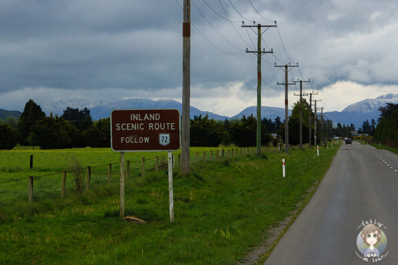 Die Inland Scenic Route führt entlang des Highway 72
