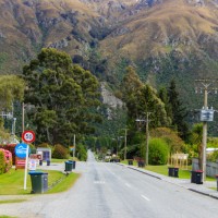Fahrt durch Kingston, Otago