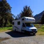 Stellplatz auf dem Klondyke Corner DOC im Arthur´s National Park