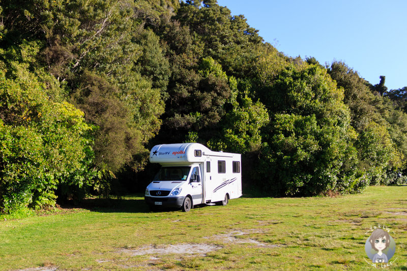 Camping am Lake Mahinapua, West Coast