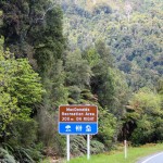 Einfahrt der Mac Donalds Recreation Area - West Coast Neuseeland
