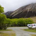Stellplätze auf der Moana Rua Campsite