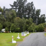 Einfahrt vom Campingplatz am Rakaia River