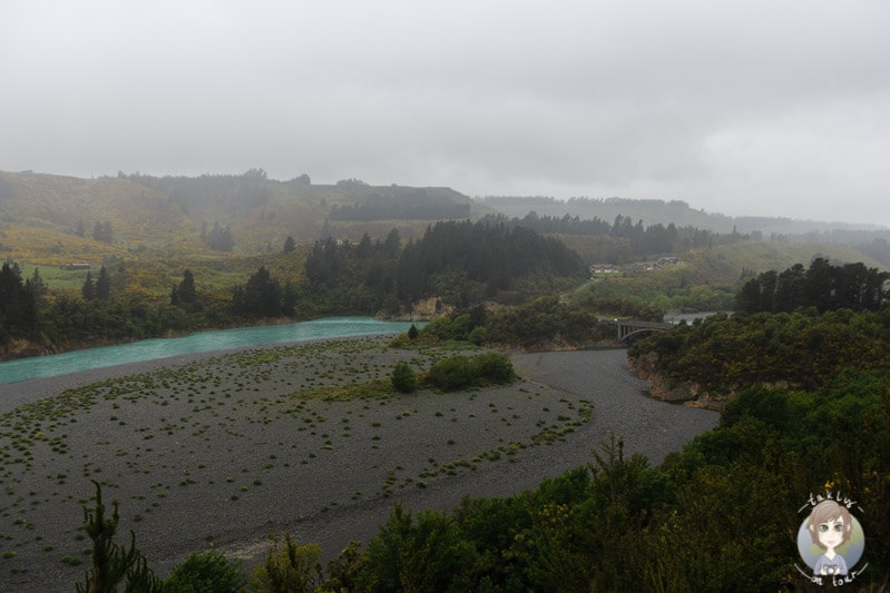 Der Rakaia Gorge an der Inland Scenic Route in Neuseeland