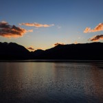 schöner Sonnenuntergang am Lake Wakatipu